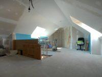 Exemple d'un chantier en cours, placo et isolation terminés