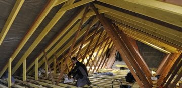 réalisation d'un aménagement de combles